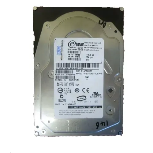 Hitachi Global 146GB 15K RPM SAS 3.5 Inch LFF 3Gbps Hard Disk 0B20994