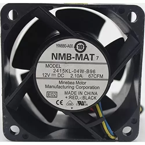 NMB-MAT 2415KL-04W-B96 12V 2.10A 67CFM 4wires Cooling Fan