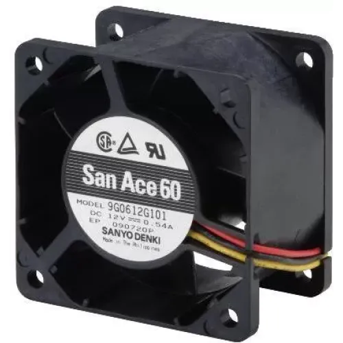 Axial Ball 12V 10.2V to 13.2V 67.85CFM 61.5dB DC Fan