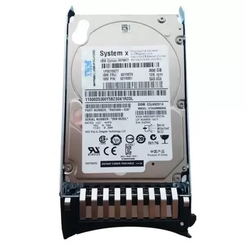 IBM 300GB 10K RPM 2.5 Inch 6Gbps SAS Hard Disk 90Y8878