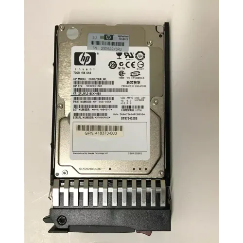 HP 72GB 15K 3Gbps DP 2.5inch SAS hard disk 504064-002