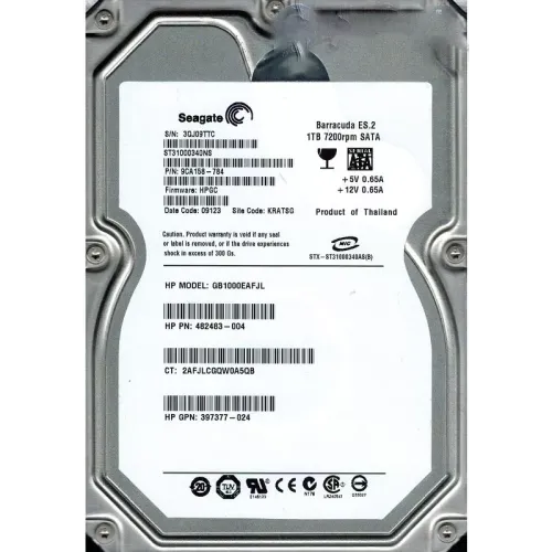 Seagate 9CA158-784 1TB 7.2k sata 3.5in hdd