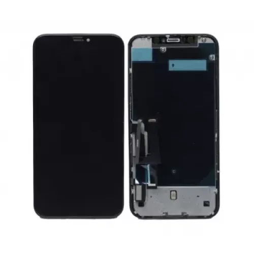 LCD with Touch Screen for Apple iPhone XR - Black (Display Glass Combo Folder)