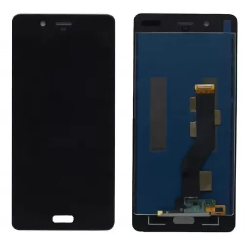 LCD with Touch Screen for Nokia 8 Sirocco - Black ( Display Glass Combo Folder)