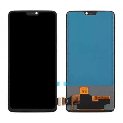 LCD with Touch Screen for Oneplus 6 - Black (Display Glass Combo Folder)