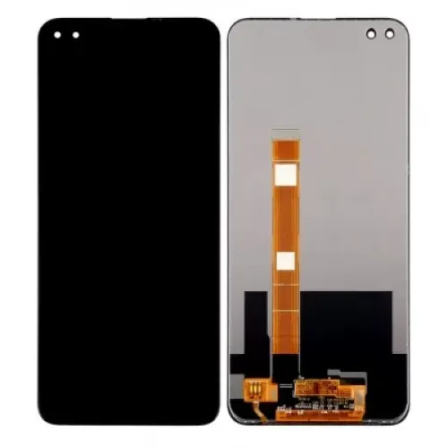 LCD with Touch Screen for Realme 6 Pro - Black (Display Glass Combo Folder)