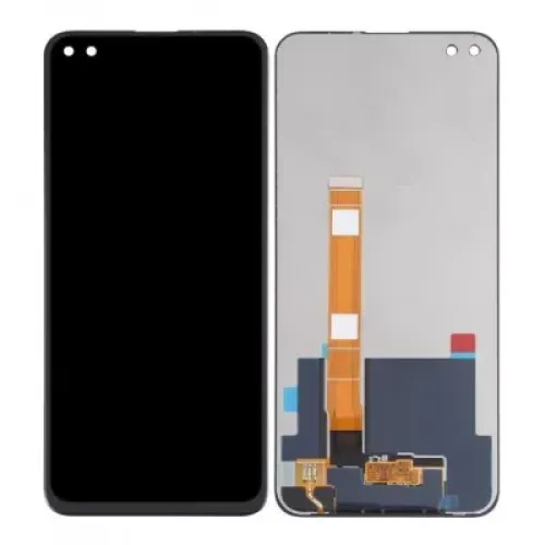 LCD with Touch Screen for Realme X3 SuperZoom - Black (Display Glass Combo Folder)