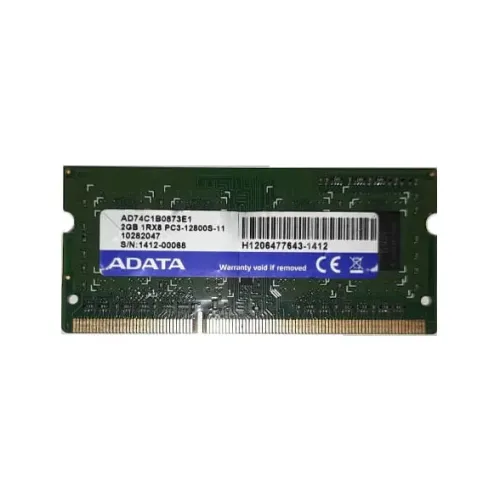 Adata Laptop RAM 2GB DDR3 PC3 1RX8 PC3-12800S-11