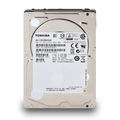 Toshiba 600GB 6Gbps 15K RPM SAS 2.5inch Hard Disk HDEAE00GEA51