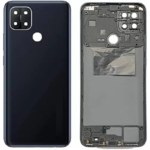 Replacement Back Housing for Oppo A15 - Dynamic Black