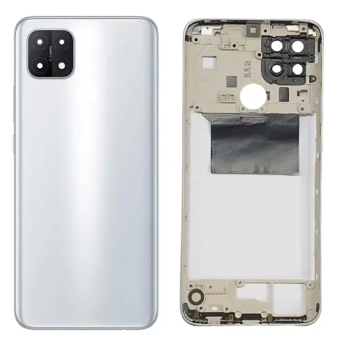 Replacement Back Housing for Oppo A15S - Fancy White