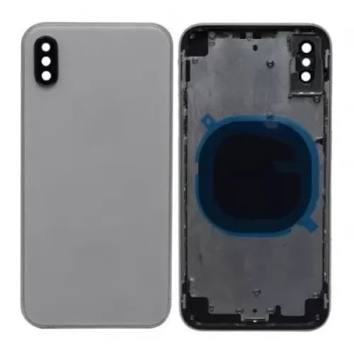 Replacement Back Housing for Apple iPhone X Full - Silver