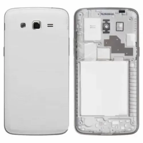 Replacement Back Housing for Samsung Galaxy Grand 2 SM-G7102 with dual SIM Full - White