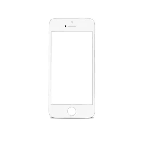 Apple iPhone 5 Front Glass - White