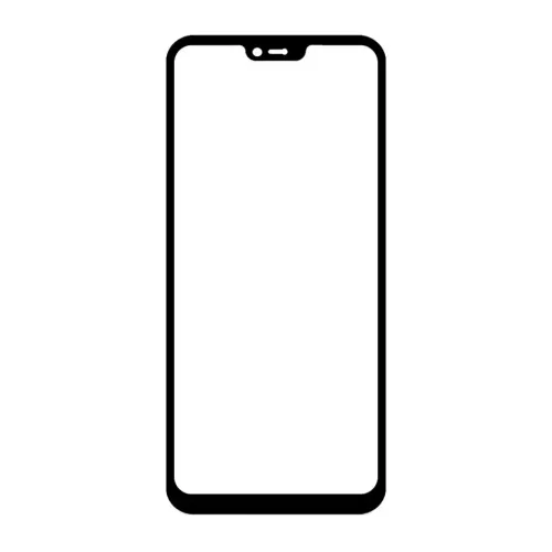 Oppo F7 Front Glass - Black