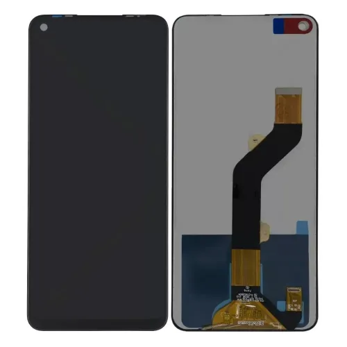 LCD with Touch Screen for Infinix X682 Hot 10 - Black (Display Glass Combo Folder)