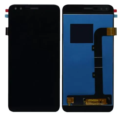 LCD with Touch Screen for Lava Z70 - Black (Display Glass Combo Folder)