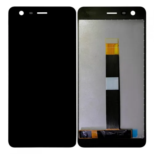 LCD with Touch Screen for Nokia 2 - Black (Display Glass Combo Folder)