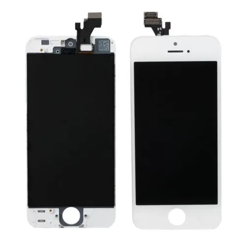 LCD with Touch Screen for Apple iPhone 5s - Silver (Display Glass Combo Folder)