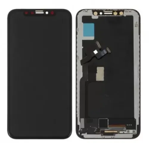 LCD with Touch Screen for Apple iPhone X - Black (Display Glass Combo Folder)