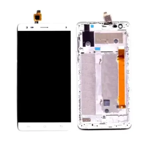 LCD with Touch Screen for Lava V5 - Black (Display Glass Combo Folder)