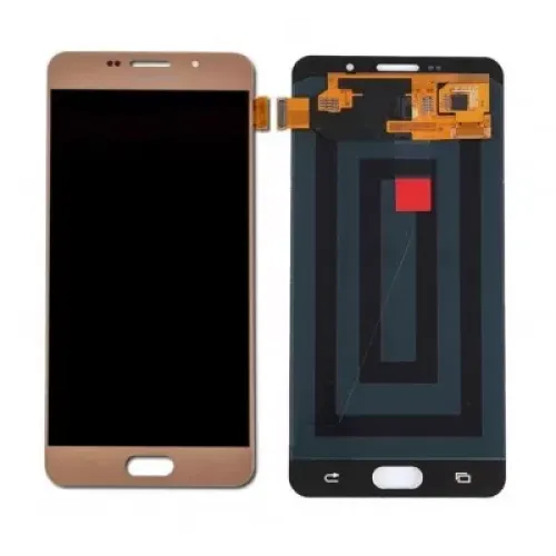 LCD with Touch Screen for Samsung Galaxy A7 2016 - Gold (Display Glass Combo Folder)