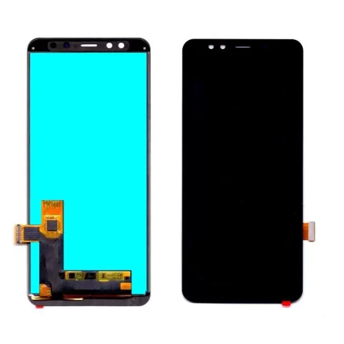 LCD with Touch Screen for Samsung Galaxy A8 Plus 2018 - Gold (Display Glass Combo Folder)