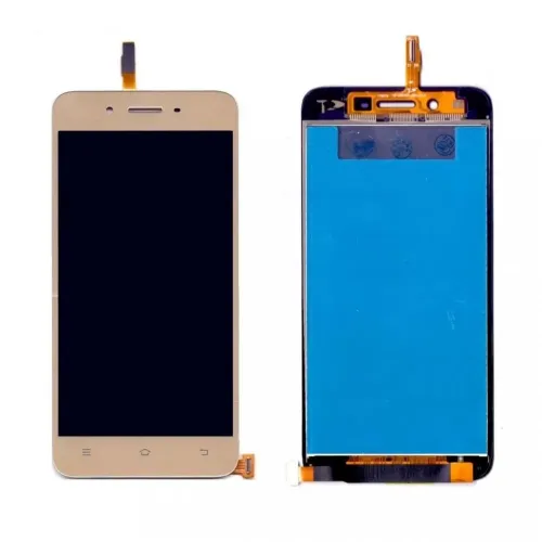 LCD with Touch Screen for Vivo Y53 - Gold (Display Glass Combo Folder)