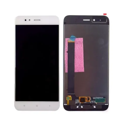 LCD with Touch Screen for Xiaomi Mi A1 - White (Display Glass Combo Folder)