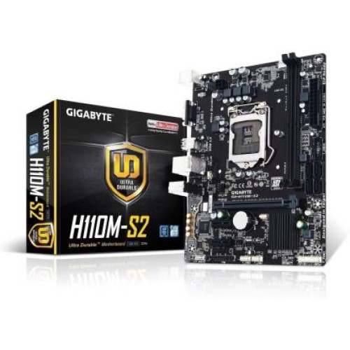 GIGABYTE H110M-S2 Motherboard (Black)