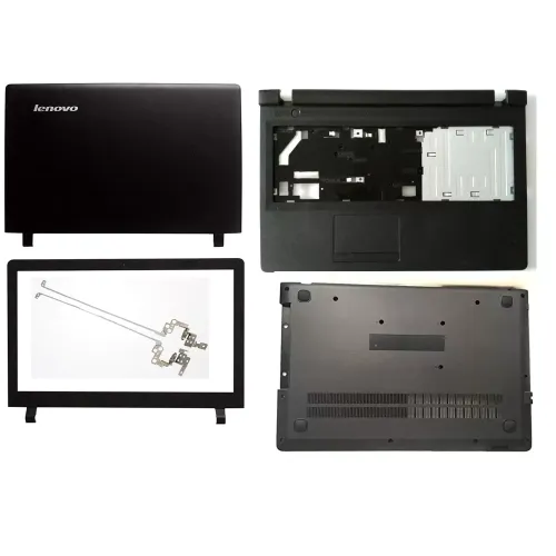 Lenovo IdeaPad 100-15IBY LCD Top Cover Bezel Hinges with Palmrest and Bottom Base Full Laptop Body Assembly