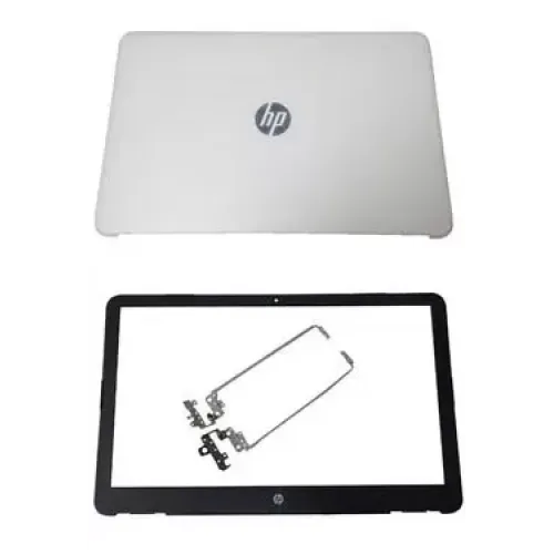 HP Pavilion 15-AU White LCD Top Cover Bezel with Hinges ABH