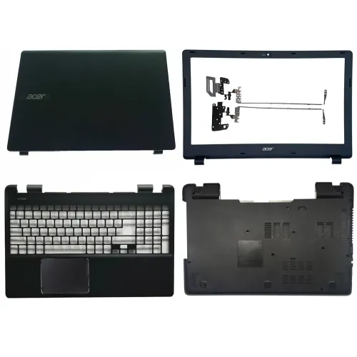 Acer E5-521 E5-571G-51M8 LCD Top Cover Bezel Hinges with Touchpad Palmrest and Bottom Base Full Body Assembly