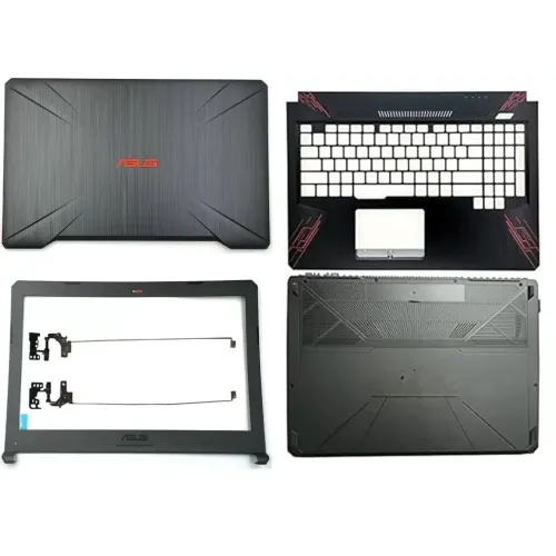 ASUS TUF Gaming FX504 FX504G FX504GD FX504GM FX504GE LCD Top Cover Bezel Hinges with Palmrest and Bottom Base