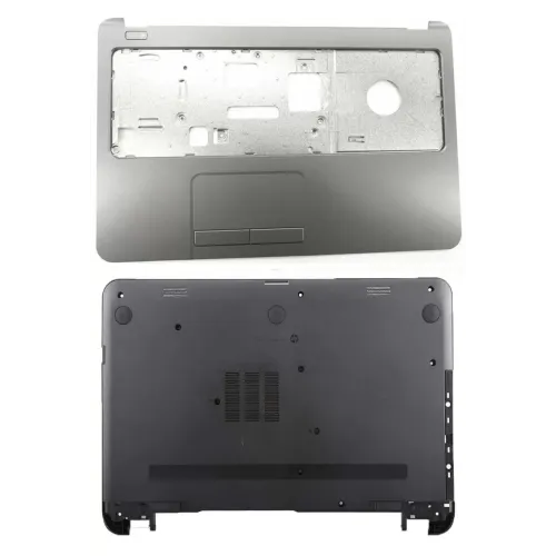 HP 15-r006tu Notebook Touchpad Palmrest Grey with Bottom Base Assembly