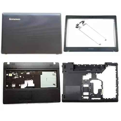 Lenovo G560 LCD Top Cover Bezel Hinges with Touchpad Palmrest and Bottom Base Full Body Assembly