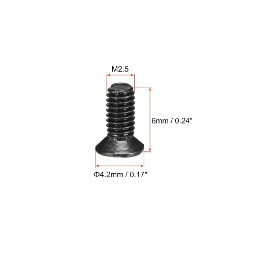 Laptop M2.5x6 Width 2.5MM Height 6MM Screw - 100 Pieces