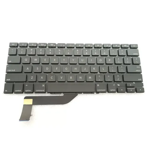 Laptop Keyboard Compatible for Apple MacBook Pro A1398 15" Series Black US Layout Black