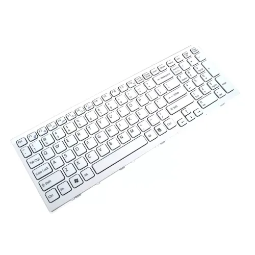 Laptop Keyboard Compatible for Sony VAIO VPC-EH Series US White