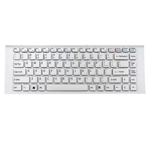 Replacement Laptop Keyboard for Sony Vaio VPCEG White