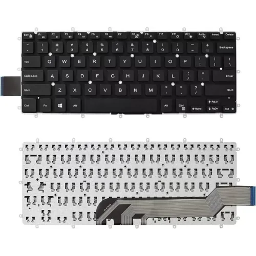 Dell Inspiron Laptop Keyboard - Black (Compatible with 13, 14, 7466, 5368, 5378, 5379, 5370, 7370, 7573, 3737 Models)