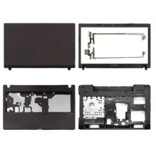 Lenovo IdeaPad G580 G585 LCD Top Cover Bezel Hinges with Touchpad Palmrest and Bottom Base Full Body Assembly