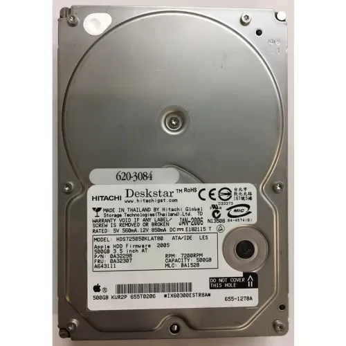 Hitachi 500GB IDE 7.2RPM Hard Disk 0A32298