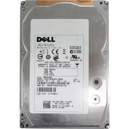 Dell 300GB 15k 3.5 inch SAS Hard Disk X150K