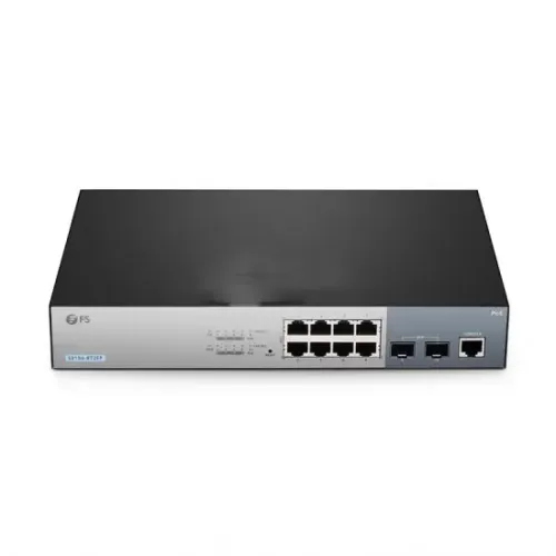 FS 8 Port PoE+ with 2 1Gb SFP Gigabit Managed Switch S3150-8T2FP