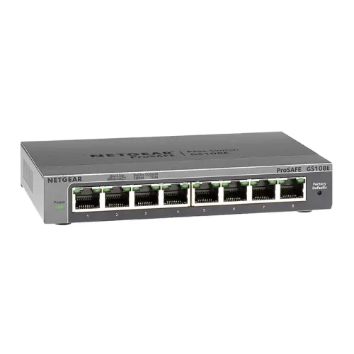 Netgear ProSafe GS108E 8 Port Plus Gigabit Network Switch