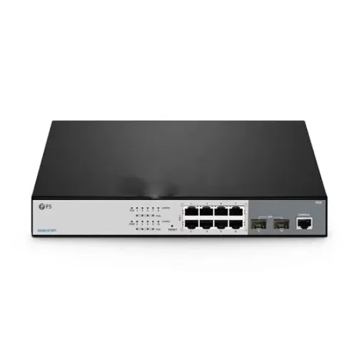 FS 8 Port PoE+ with 2 1Gb SFP Gigabit Managed Switch S3260-8T2FP