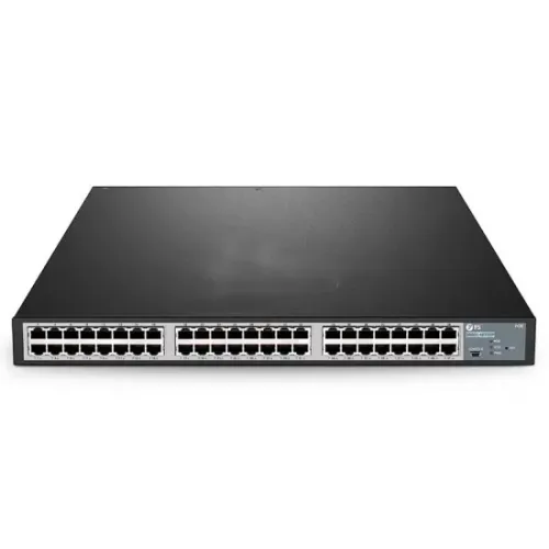 FS 48 Port L3 Stackable PoE+ with 8 10Gb SFP+ Uplinks 500W Gigabit Switch