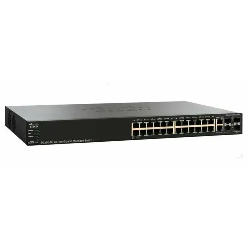 Cisco SF300 24 Port 10/100 4 Port Gigabit Switch SRW224G4P-K9 V01