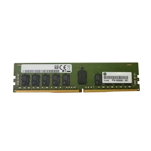 HP 16GB PC4-19200 DDR4-2400MHz ECC Registered CL17 288-Pin DIMM 1.2V Single Rank Memory Module Part# 809082-591